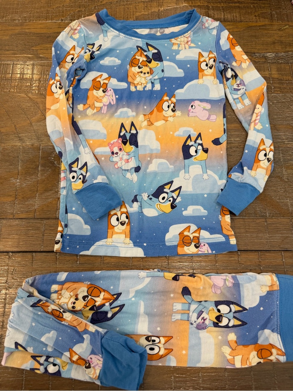 Little Sleepies bamboo Bluey Bingo Sleepytime 2-piece pajamas 2T
